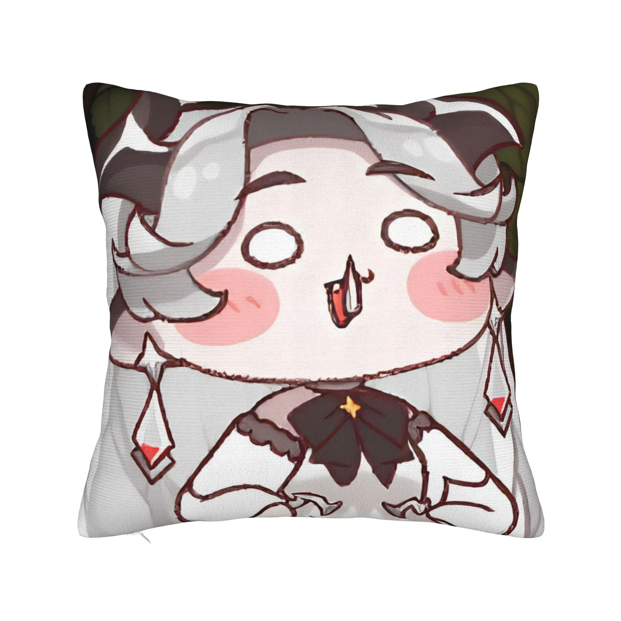Decorative Pillow Cover Trickcal C-Chibi Go Games Merchandise Bed  Pillow Case Cover Square Style Multi-Size