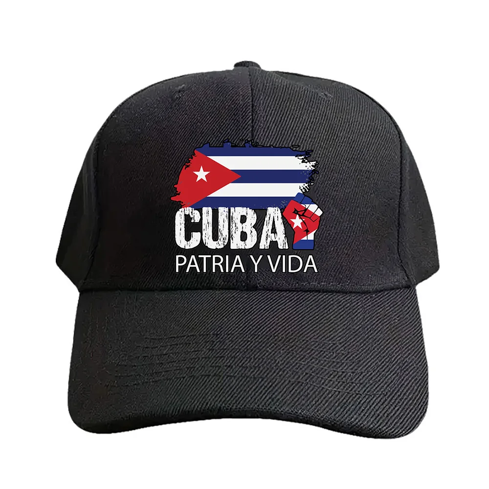 Free Cuba Patria Y Vida Sos Cuba Cuban Protest Freedom For Cuba Summer Woman Man Baseball Cap Adjustable Protection Sun Hats