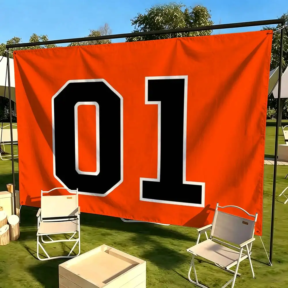 General Lee 01 Dukes Of Hazzard  Flags Wall Hanging Tapestry Outdoor Garage Room Decorative flag Background Blanket
