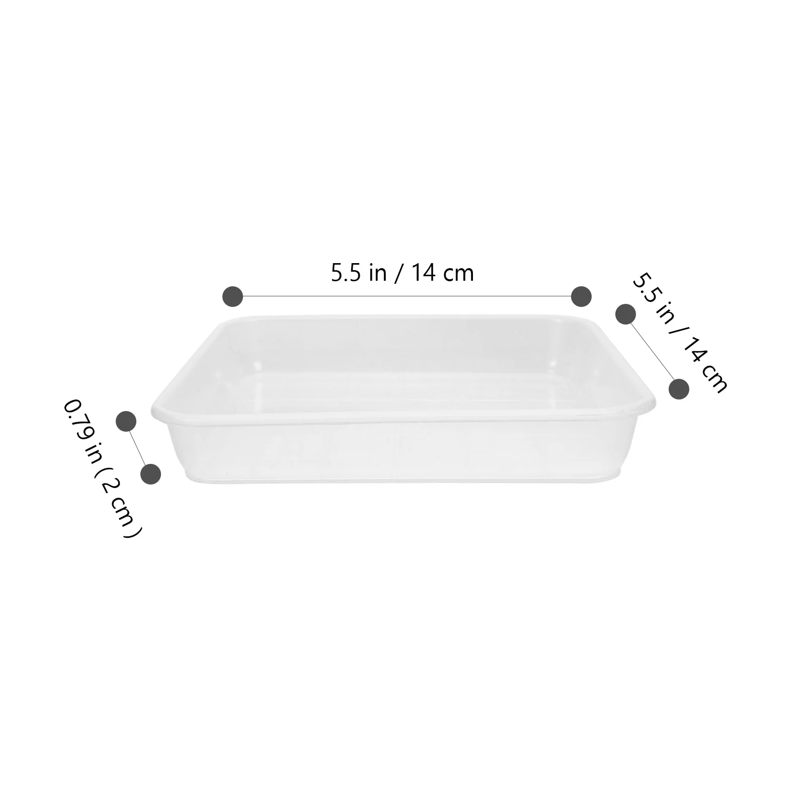 

20Pcs Plastic Flower Pot Trays Durable Plant Saucers Stable Planter Drip Tray Indoor Outdoor Use Plants Water Tray