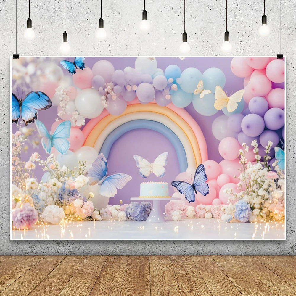 خلفية حفلة عيد ميلاد الوليد الأول ، بالونات تصوير ملونة ، خلفية صبي وفتاة ، ديكور استحمام الطفل