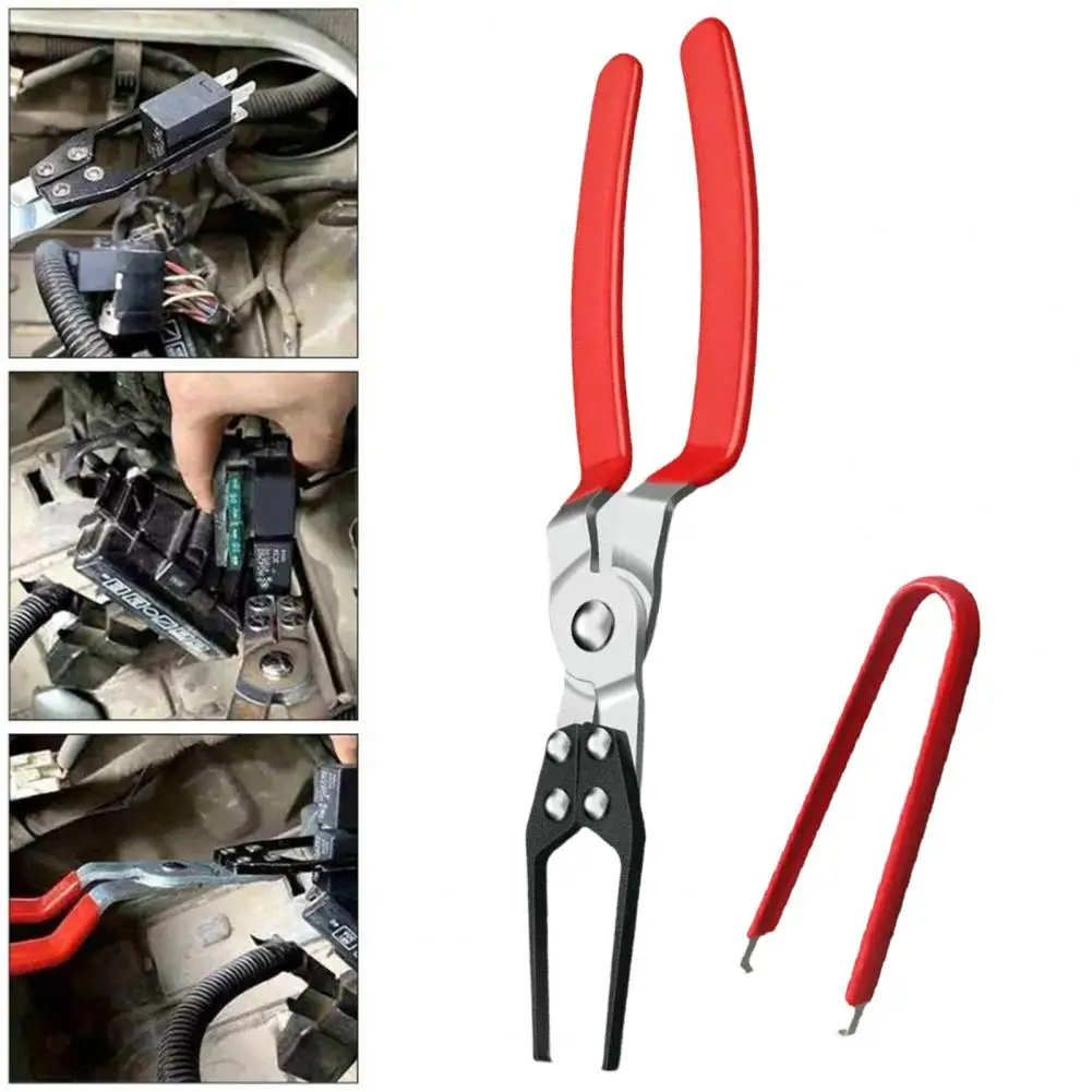 Power Cutter Pliers Automotive Relay Puller Pliers Removal Tool with Slim Tip Handle Windshield Wiper Arm Battery Terminal