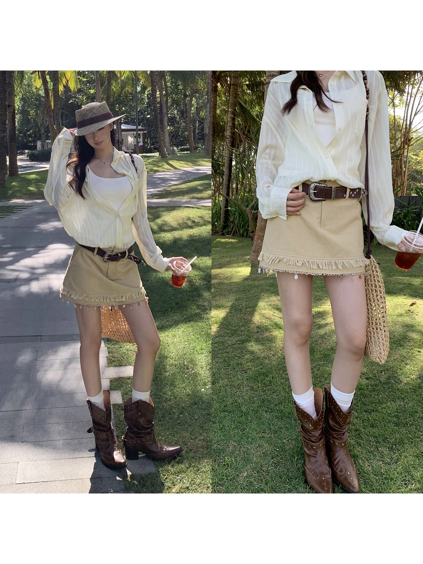 

G Sle Red Celebri A-Line Skirt Women's Low Waist Cotton Casual Skirt Spring 2026 New Arrival Beautiful ort Skirt