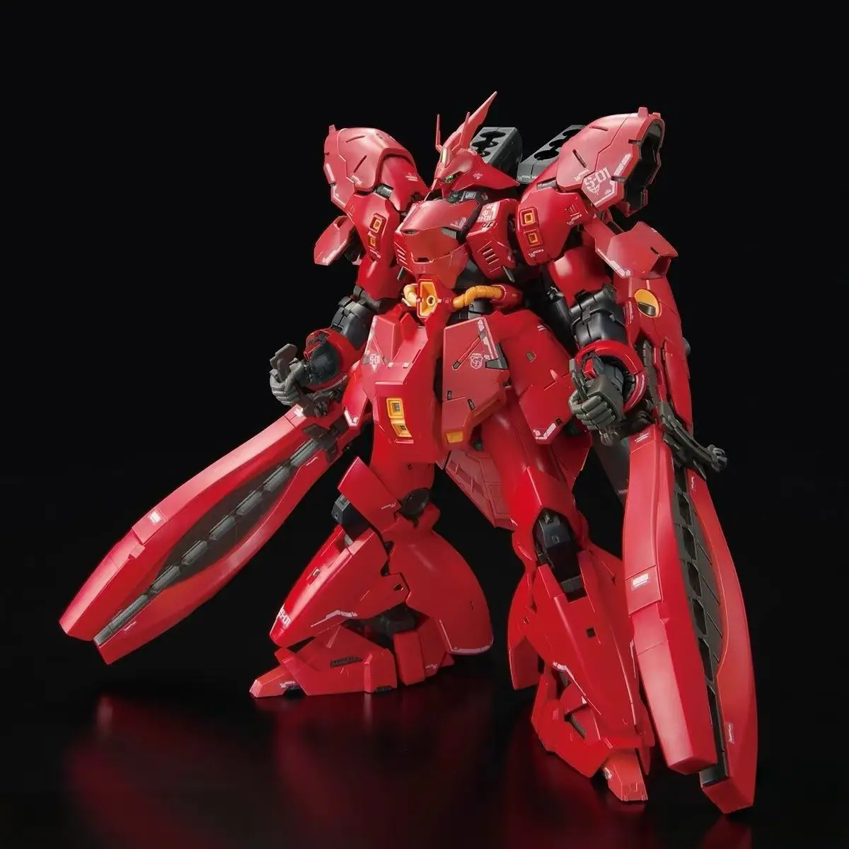 نجمة نموذج RG 1/144 Msn-04FF Sazabi Side-F Ver الجمعية أطقم منمذجة مزدوجة القرن قمع البلاستيك روبوت عمل نموذج لجسم اللعب #3