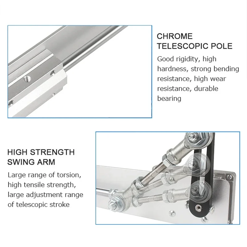 Mini Telescopic Linear Actuator 24V DC Adjustable Stroke Reciprocating Cycle Motor with Reduction Gear for Precision Motion
