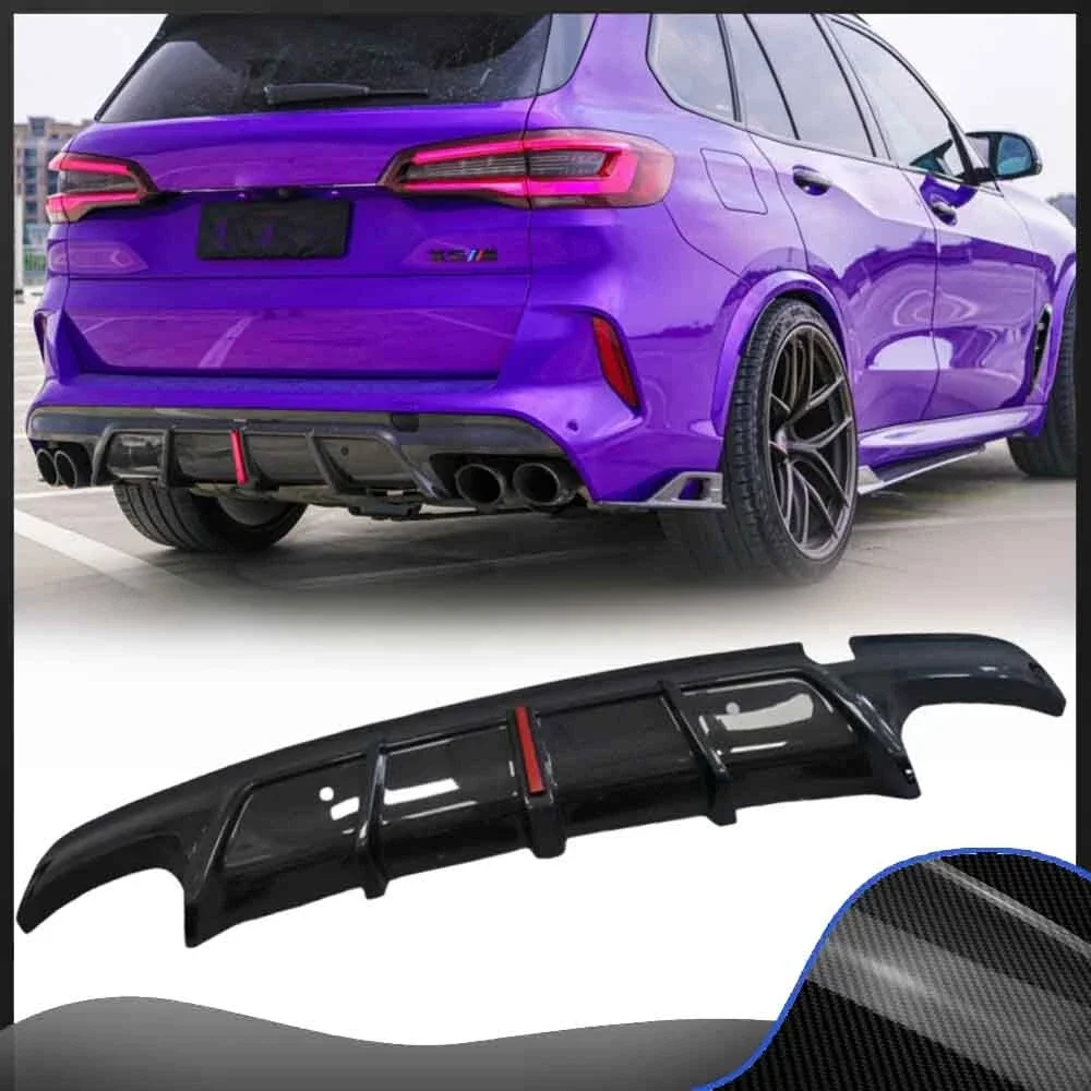 

Carbon Fiber Rear Diffuser Fits For BMW X5M F95 F96 X6M Rear Bumper Lip