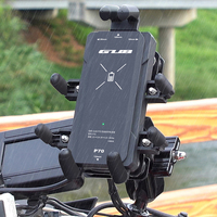 GUB Wireless Phone Holder Charging Stand Stable Anti-Shake Motorcycle Mobile Phone Mount 360 Degree Rotation Riding Accessories