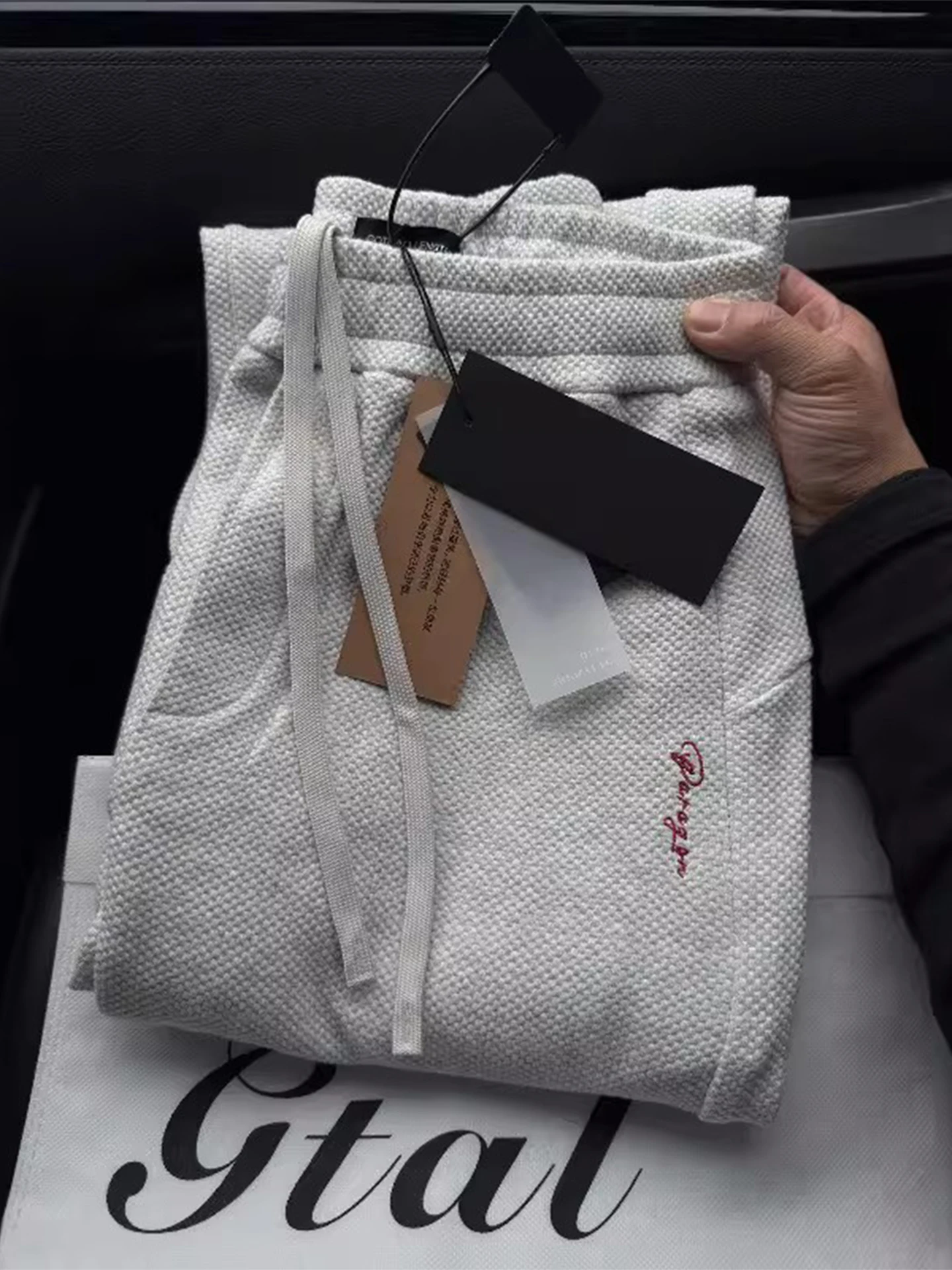 

Gtal Men's Fitn Sport Pants Spring Straight Leg Slimming Wfle Pattern Embroidery Sweatpants Casual Youth ular Polyester