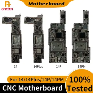 Bilashmart CNC CUT Motherboard iPhone 14 Plus Pro MAX Logic Board Polishing CPU RF AP Swap CPU Baseband 4G 5G Version Without Nand