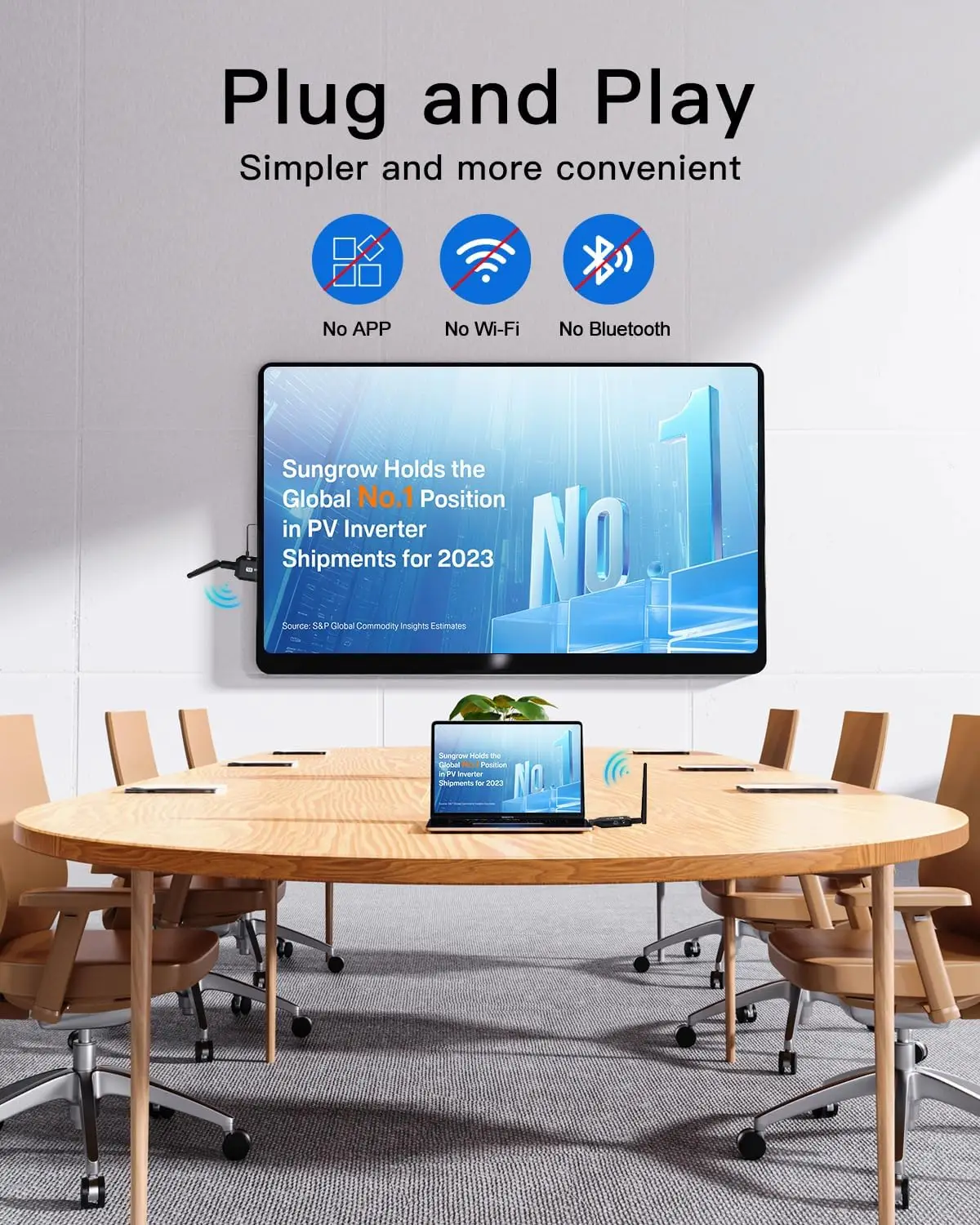 5G 무선 비디오 HDMI 송수신기, HDMI 익스텐더, 블루투스 오디오 송신기 (노트북, TV, 프로젝터용)