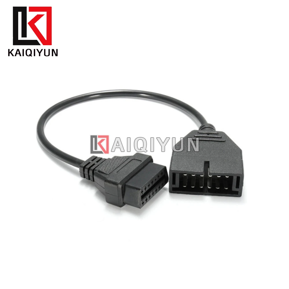 1 قطعة لجنرال موتورز أداة تشخيصية obd1 إلى obd2 GM كابل محول 12 دبوس ذكر إلى 16 دبوس أنثى تمديد obd ii موصل استبدال #1