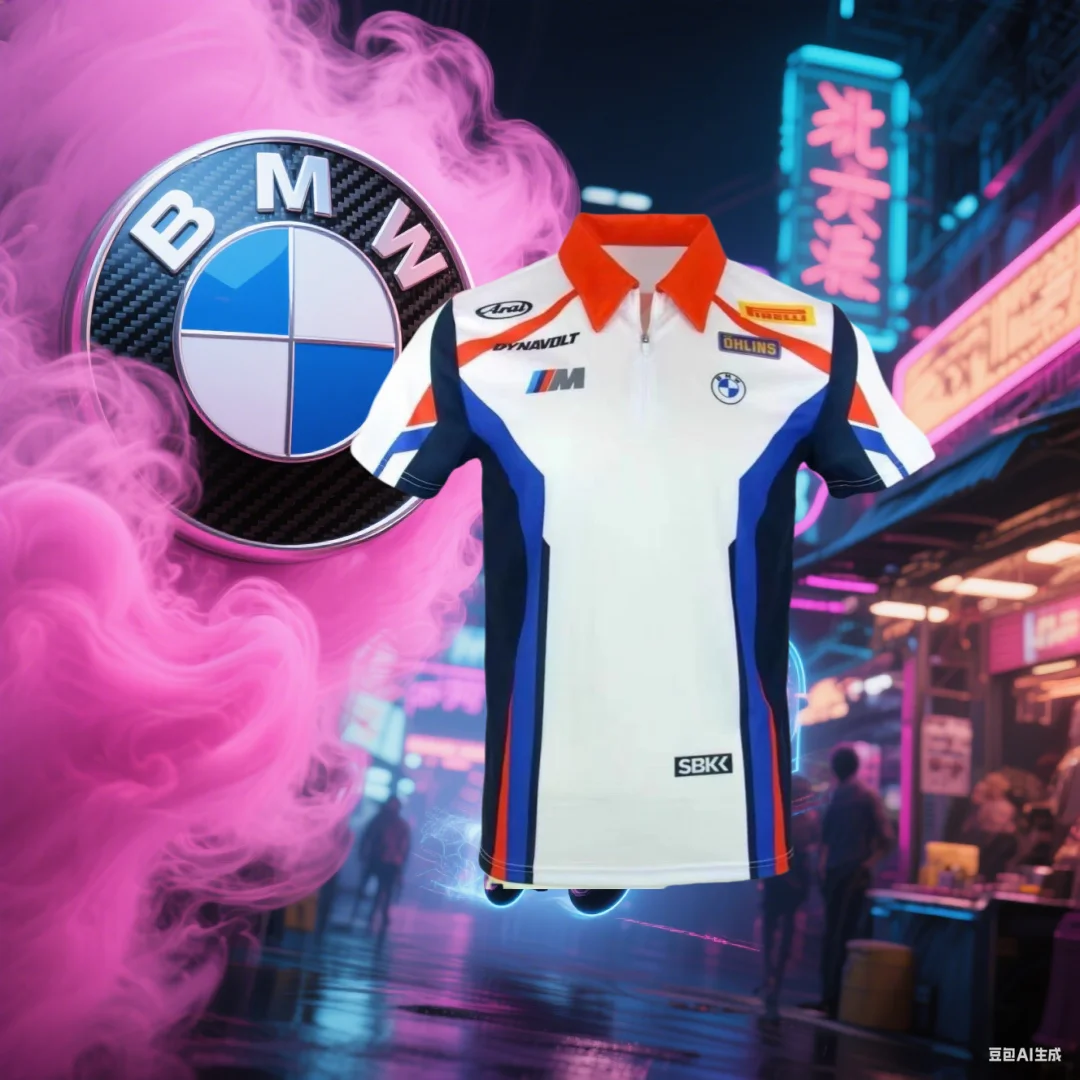 

Летняя рубашка поло BMW, трикотаж с 3d принтом BMW, мужская рубашка поло с длинными рукавами, впитывающая пот, дышащая, быстросохнущая рубашка поло для мотоцикла