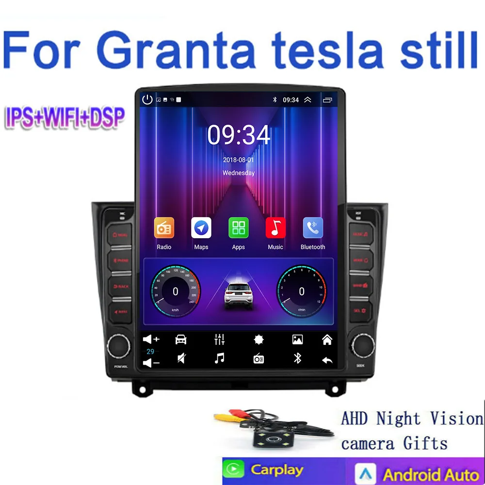 9.7 “ 2Din Android 14 Car Stereo Radio For LADA BA3 Granta Cross 2018- 2023 GPS Navigation carplay Multimedia Video Player
