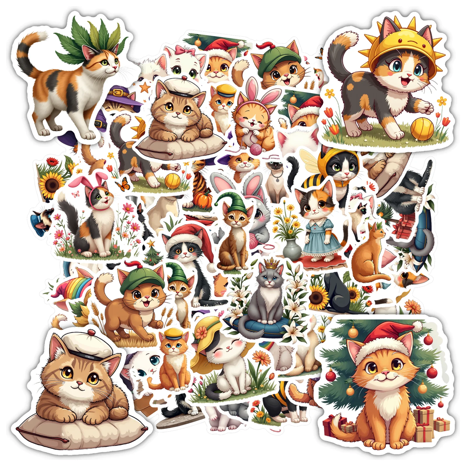 

35pcs-100pcs Festive Stickers Cartoon Animal Stickers Stickers For Laptop Motorcycle Luggage Phone Guitar Laptop