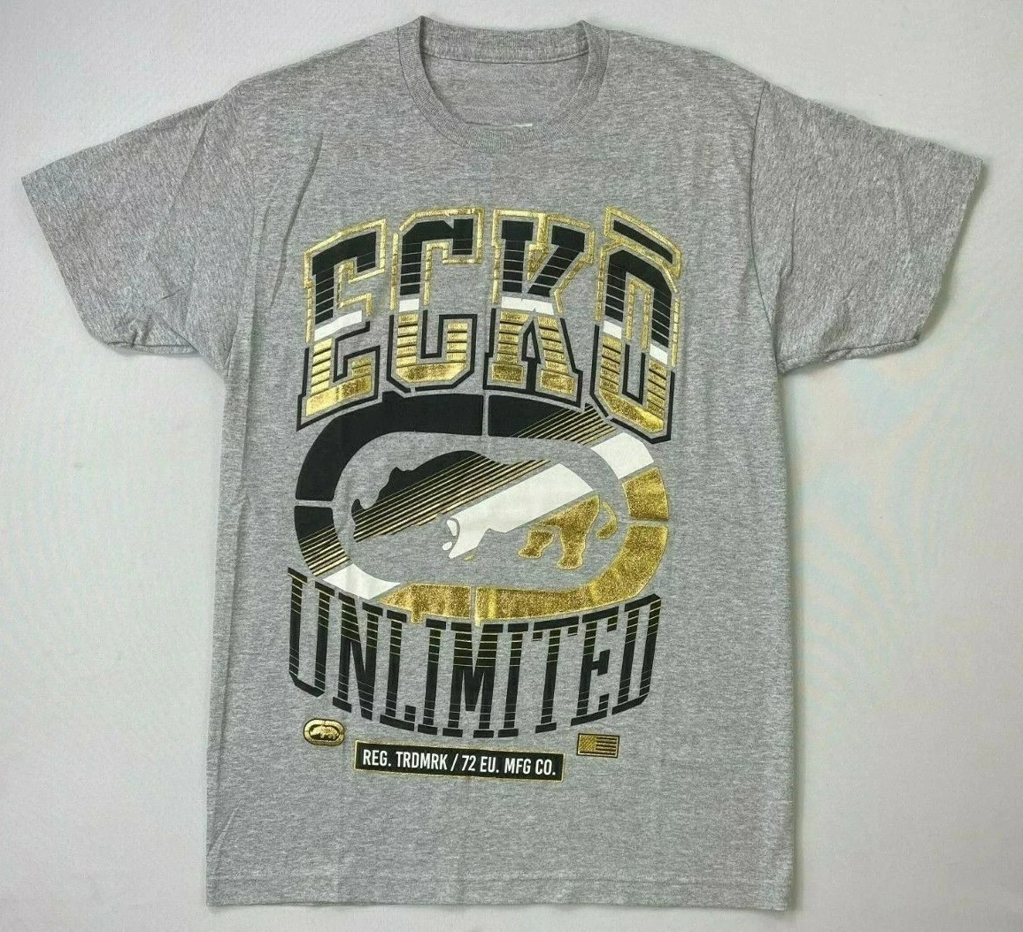 Hot Men's Ecko Unltd. Cotton_Polyester T-Shirt Graphic Cotton T-shirt High-end Luxury Unisex Style Both of Men and Women