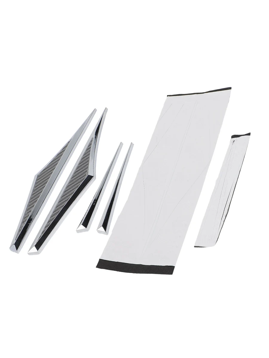 Metal 3D Side Doors Wing Emblem Badge Stickers 2PCS for Car Fender Side Doors and Side Wings Scratch Concealment