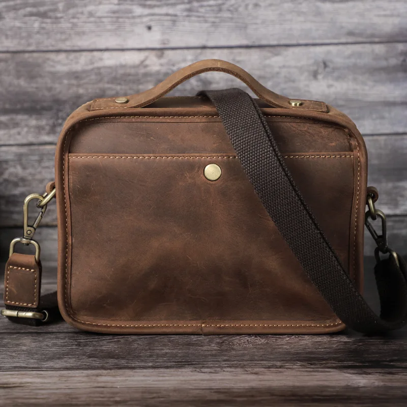 Nouveau Style britannique peau de vache une épaule bandoulière peut s'adapter 7.9 pouces Ipad sac pour hommes sacs à main en cuir véritable femme sacs à poignée supérieure