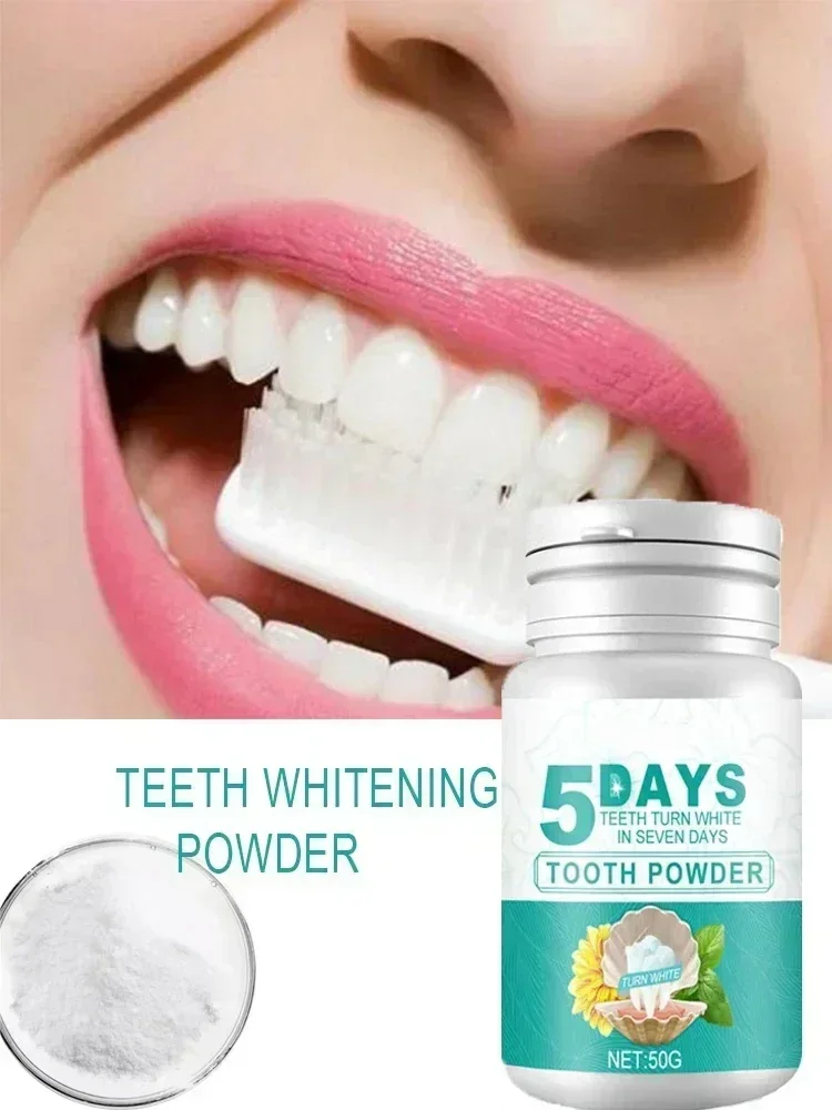 Teeth Whitening Powder Remove Plaque Stains Toothpaste Deep Cleaning Fresh Breath Oral Hygiene Dentally Tools Teeth Care