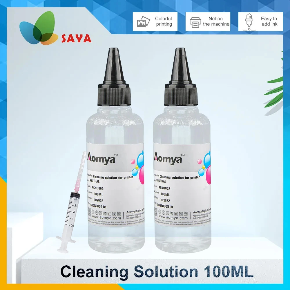 2x100ml roztwór czyszczący płyn do drukarki atramentowej głowica drukująca do drukarki atramentowej HP EPSON CANON BROTHER Lexmark