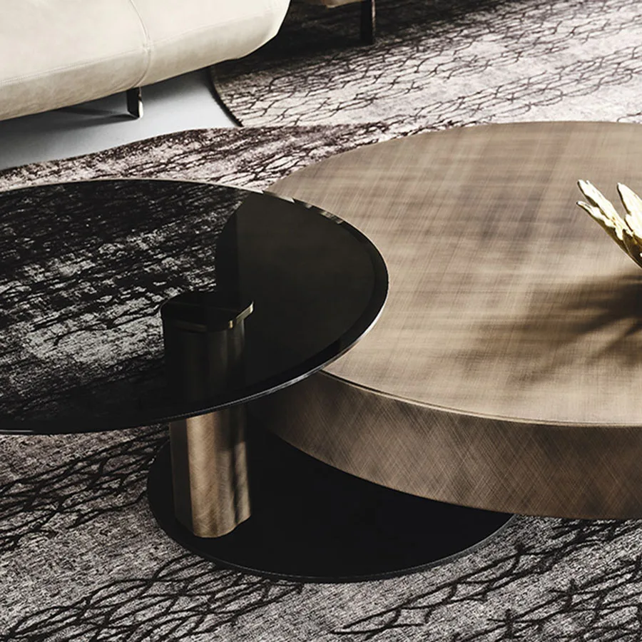 Unique Modern Coffee Table Living Room Luxury Home Coffee Table Italian Ornament Metal Retro Convertible Mesa Redonda Home Decor