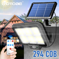 294 LED Solar Lamp Outdoor IP65 Waterproof 3 Working Mode Motion Sensor Solar Wall Light for Yard Garage Garden Lighting Lights