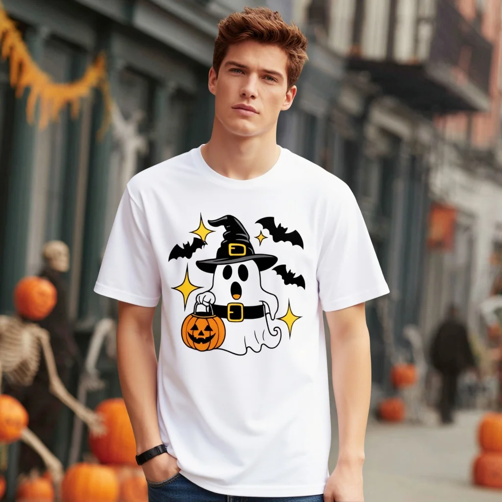 

Teevo Повседневная футболка с круглым вырезом и коротким рукавом, обычная посадка с принтом, удобный мужской топ, модная уличная одежда