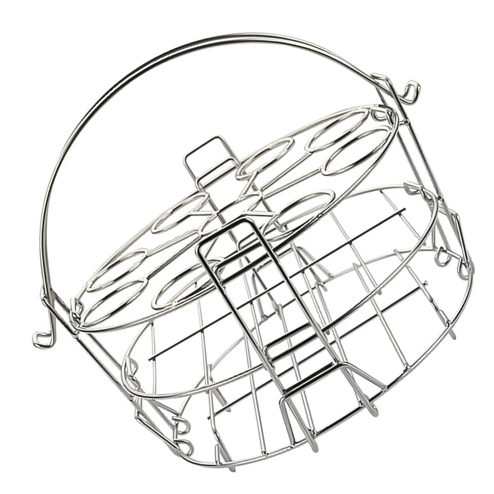 

1pc 304 Stainless Steel Egg Steamer Rack 3-Layer Steaming Rack Kitchen Gadget Home Use Rust Resistant Dishwasher Safe