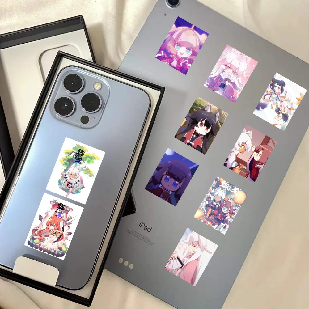 60 SZTUK Zdjęcia kotów Animacja Kreskówka Dekoracja Walizka samochodowa Etui na telefon komórkowy Naklejki materiałowe na notebooka