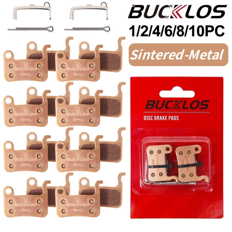 

BUCKLOS Sintered-Metal Road Bike Brake Pads Hydraulic Disc Pad for M535 M06 M07 Durable Cycling Disk Pads Road Bike Brake Part