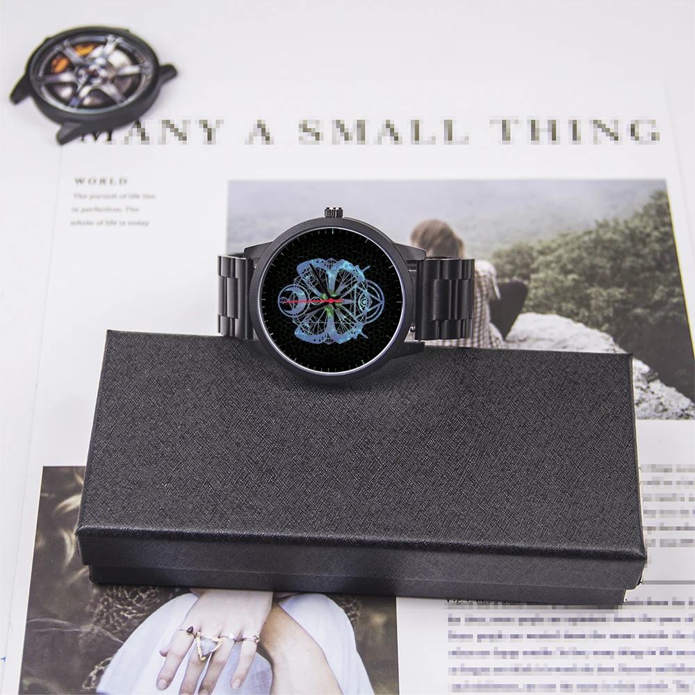 นาฬิกาข้อมือผู้ชาย ขนาด 45/38 มม. รุ่น Butterfly สีโรสโกลด์ ระบบควอตซ์ หน้าปัดโลหะผสม สายสแตนเลส ซิลิโคน และหนัง ใช้ได้ทุกวัน