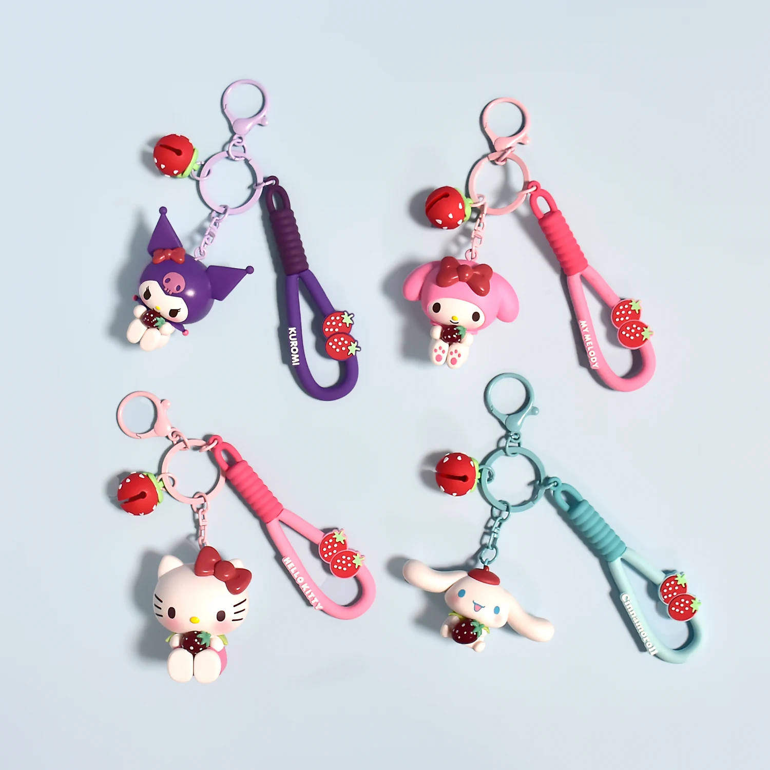 

Cute Sanrio Strawberry Keychain - Kawaii Fruit Charm for Birthday Gifts, Party Favors, Sweet Summer Accessories