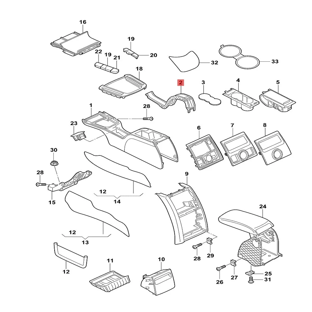 Neue Innenraum-Armlehnen-Handbremsen-Abdeckung für Skoda Octavia 2 A5 Superb mk2 3T Yeti 5L 2010 2011 2012 1Z0713187 – Detail 8