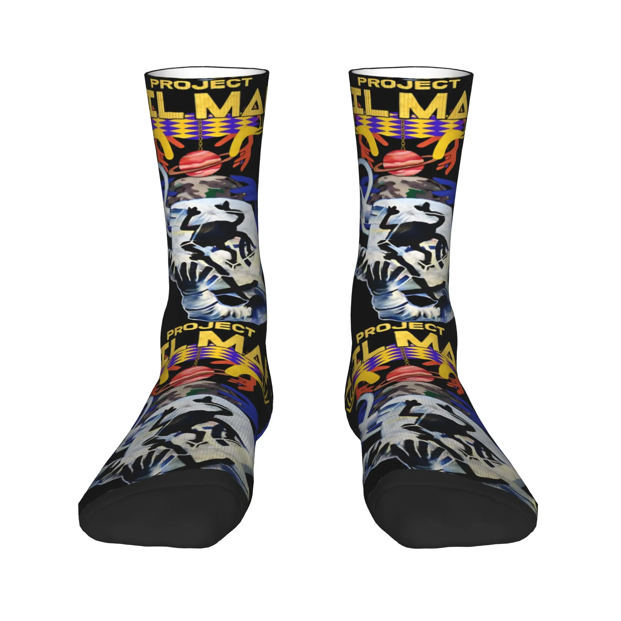 Men Socks Project Hail Mary Amaze Jazz Hands Andy Weir  Stockings Non-Slip Warm Soft Socks Autumn Elegant Design Cycling Socks