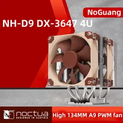 Noctua-enfriador de estaciones de trabajo y servidores NH-D9 4U, ventilador doble de 92mm, silencioso, para zócalo intel Xeon LGA3647