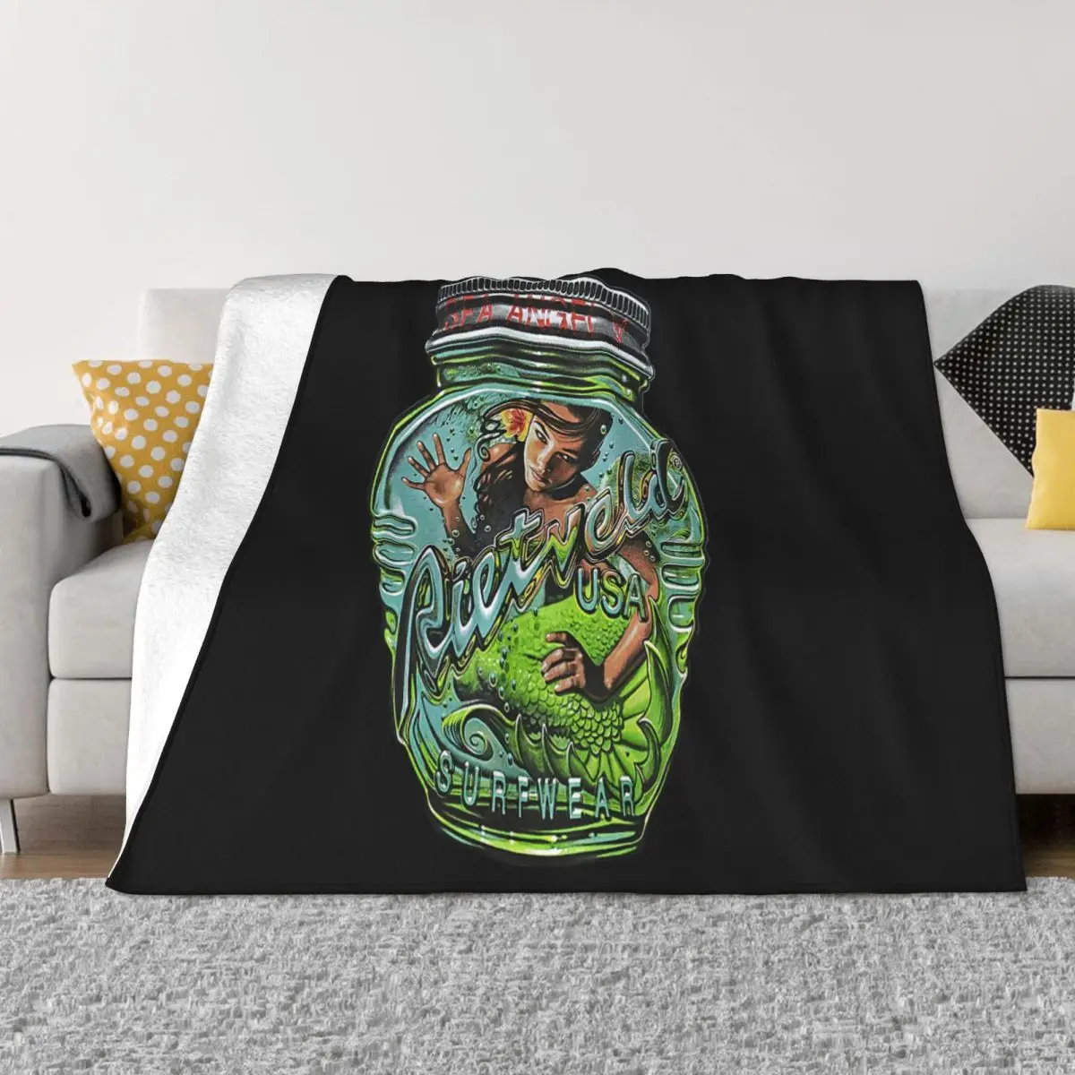 Rietveld Magic Bottle Heather Navy All Sizes Cool 3D Summer Womens Vintage Female Customized Throw Blanket