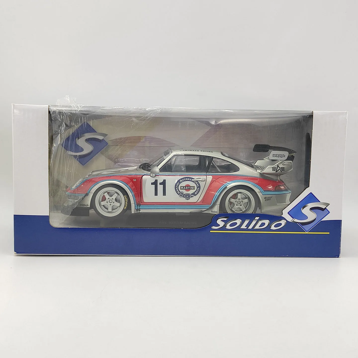 Diecast SOLIDO S 1:18 Scale RWB KAMIWAZA RACING 2020 #11 Alloy Car Model view 6