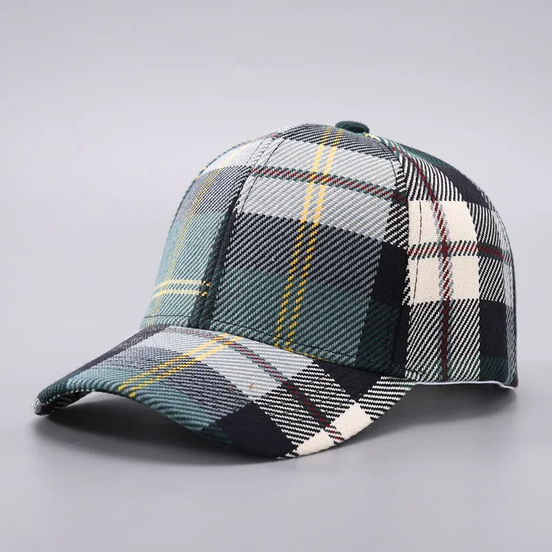 Spring/Summer Exquisite Checkered Baseball Caps Unisex Outdoor Leisure Casquette Vintage Sports Visor Duck Hats For Teenagers