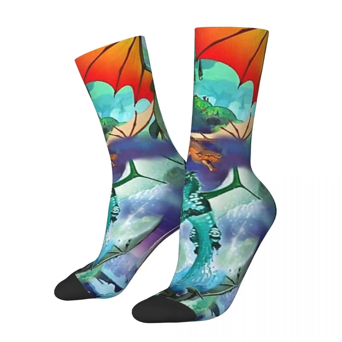 Wings Of Fire All Dragon Series Socks Harajuku Super Soft Stockings All Season Long Socks Accessories for Unisex Gifts