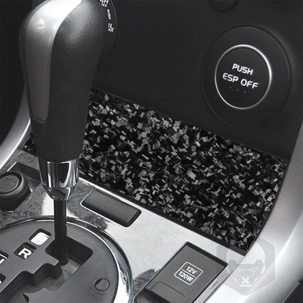 For Suzuki Grand Vitara 2006-2013 Forged Carbon Fiber Central Console Storage Box Panel Cover Decoration Car Accessories Sticker