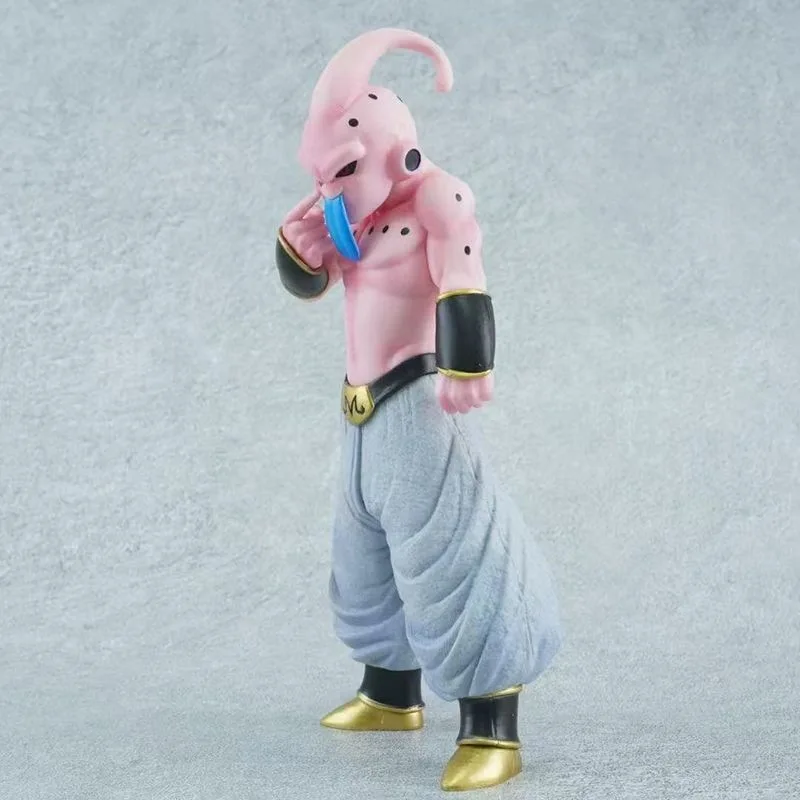 19cm Dragon Ball Anime Figure Majin Buu Peripheral Model Stick Out Tongue Statue Desktop Decoration Ornaments Christmas Gift Toy
