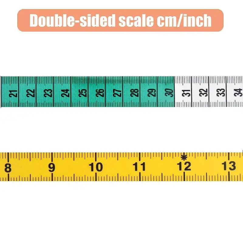 1 قطعة 1.5 متر أشرطة القياس لفة مزدوجة الوجهين لينة أشرطة القياس الملابس الخصر التمثال قياس الخياطين أدوات خياطة