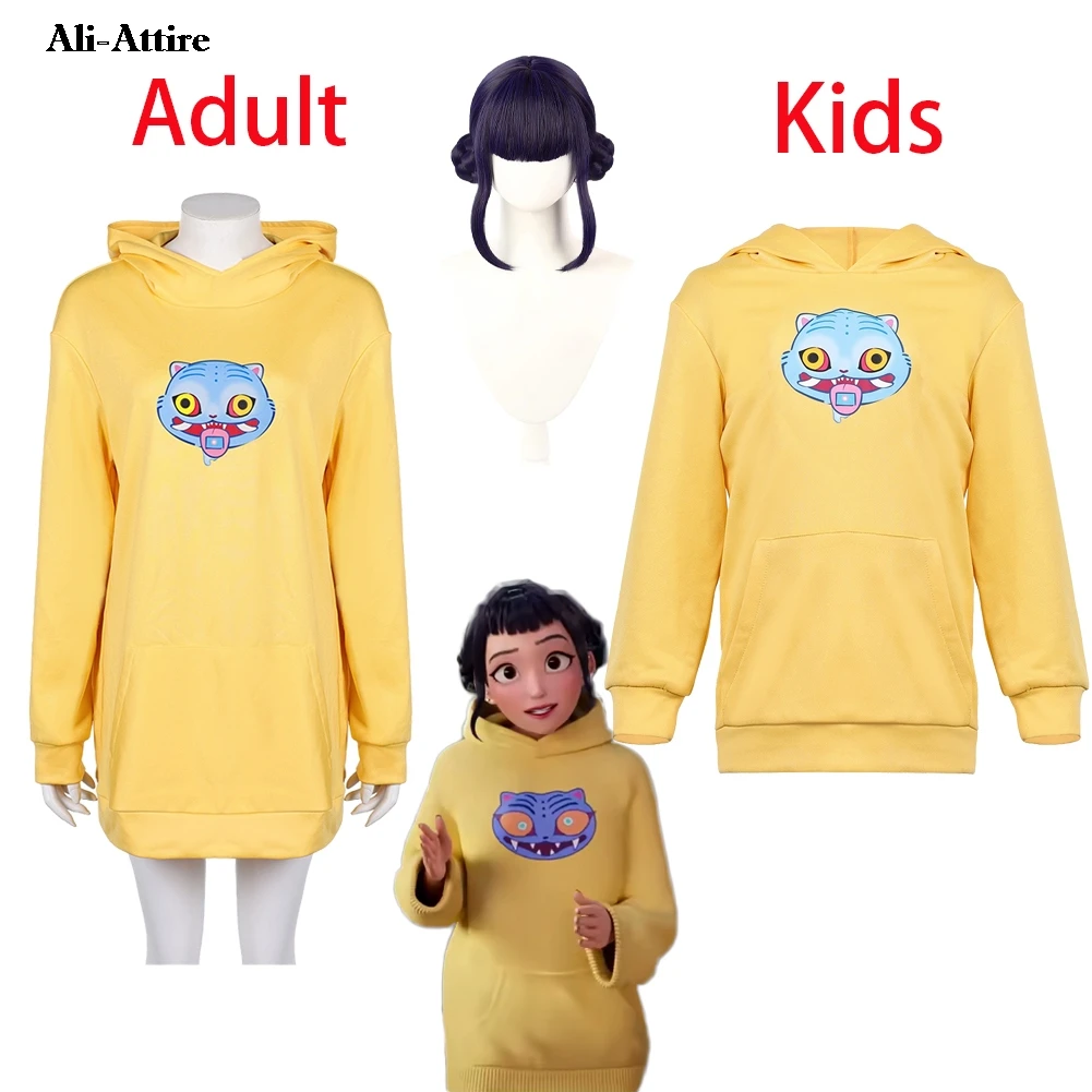 

2025 Cartoon Demon Hunter of KPop Cosplay Zoey Hoodie Kids Women Clothes Party Disguise Roleplay Halloween Carnival Outfit Suits