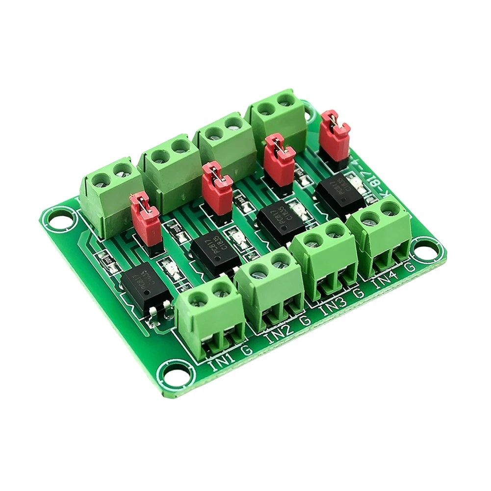 PC817 2/4/8 채널 광 커플러 절연 보드 전압 변환기 어댑터 모듈 3.6-30V 드라이버 광전 절연 모듈