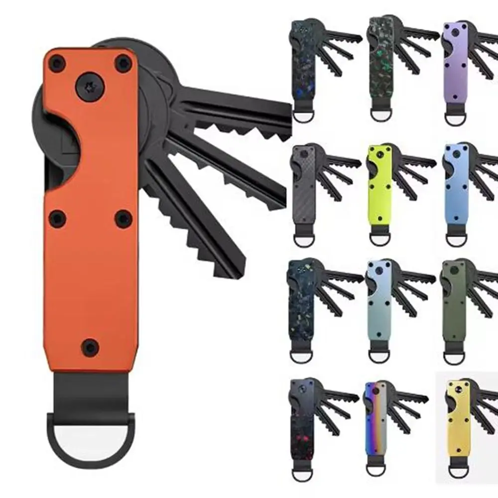 

Innovative Metal Key Organizer with Screwdriver Holds 2-6 Keys Key Case Holder Minimalist Keys Bag for Keys Less Than 6.2cm