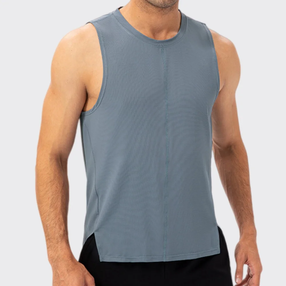 Men's Quick-drying Vest Running Sleeveless T-shirt Fitness Bodybuilding Tank Tops Summer Men Breathable Outdoor Sports Gym Shirt