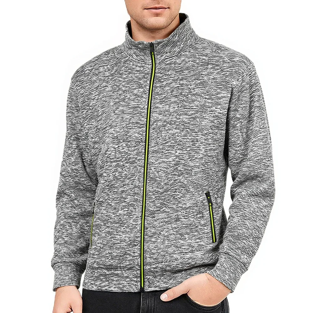 

Men's Baseball Jacket Stand Collar Zipper Slim Fit Comfortable Soft Outwear Male Fashion Sweatshirt Jacket Classic Dailywear