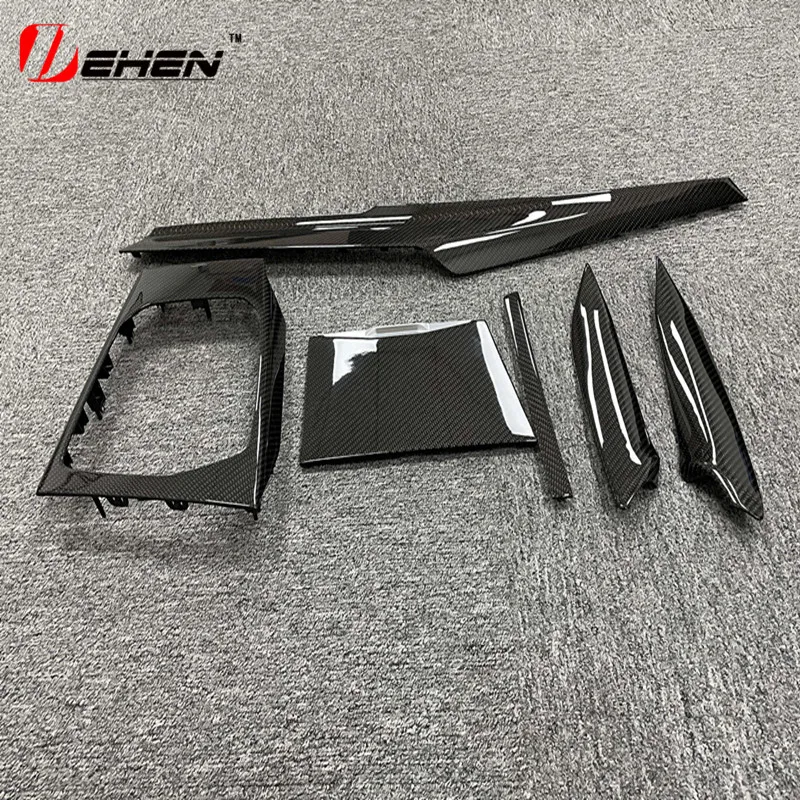 

For BMW New M2 M3 M4 G80 G81 G82 G83 G87 Dry Internal Carbon Fiber Instrument Panel Center Console Shift Lever Replacem2020-2025
