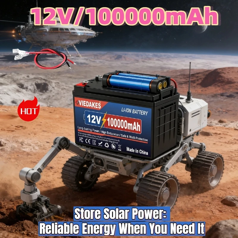 

High Quality 100AH 12V Lithium Battery with Built-in BMS 1000+ Cycles – Overcharge Protection for Electric Wheelchair Mobility