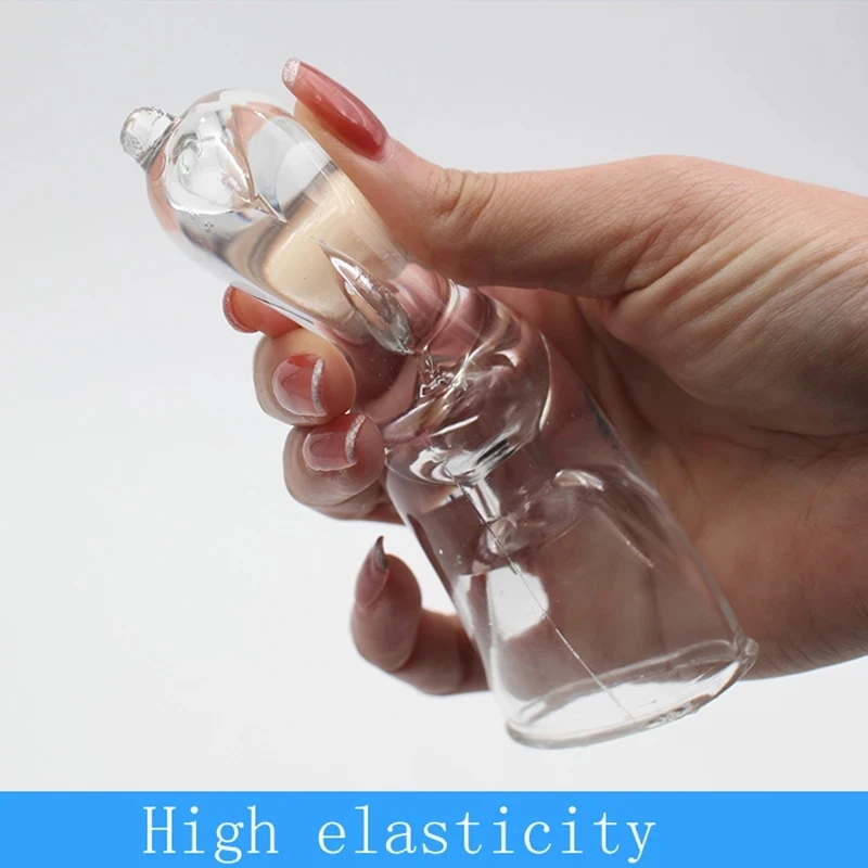 Reusable Crystal Condom Lengthen Penis Enlargement Extend 3 Sizes 3.5-8.0cm Penis Sleeve Cock Delay Ejaculation Sex Toys For Man