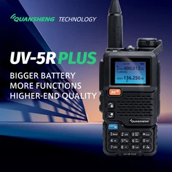 Quansheng UV-5R 플러스 UV5R 플러스 워키토키, 5W 멀티 밴드 휴대용 AM FM NOAA Quansheng 5rplus 양방향 라디오 워키토키